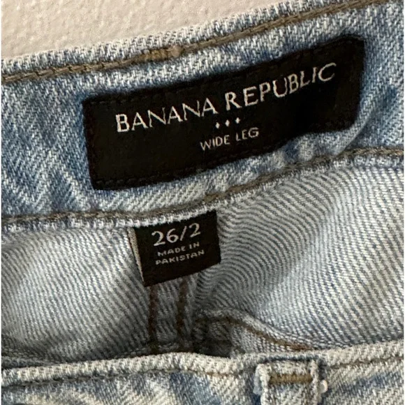Banana Republic wide leg light blue jean - Picture 4 of 4